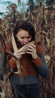 秋天户外写真图片