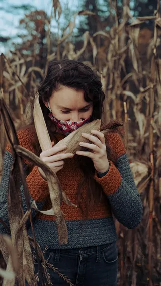 秋天户外写真图片