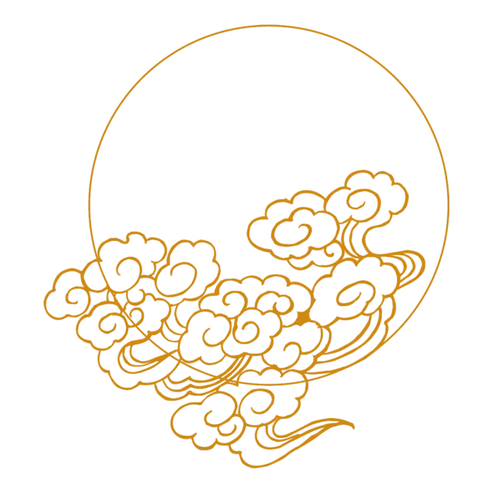 中国风中式传统祥云图案国潮古风边框云纹装饰元素PNG免抠素材图