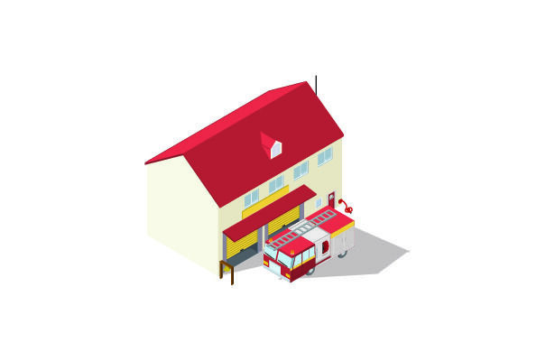 分析图素材图标集合景观建筑立面插画场景AI矢量图形设计eps,ai矢量模版下载