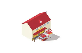 分析图素材图标集合景观建筑立面插画场景AI矢量图形设计