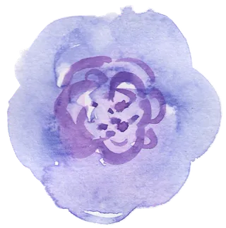 唯美森系手绘水彩花朵 免抠