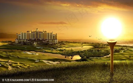 房地产图片素材 高尔夫创意