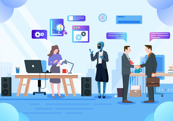 商务2.5D未来科技商务素材