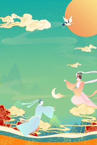 中式古典国潮来袭海报展板宣传背景图PSD设计PS模板素材