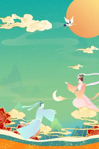 中式古典国潮来袭海报展板宣传背景图PSD设计PS模板素材