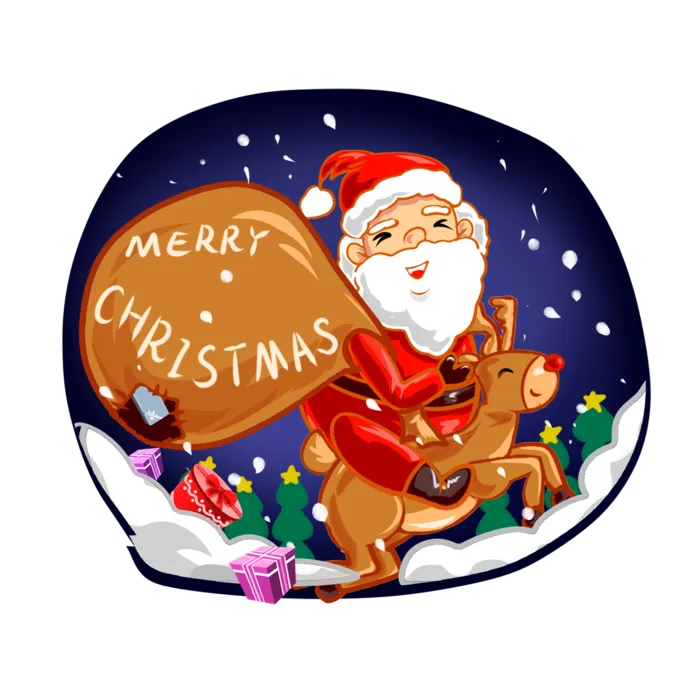 圣诞节平安夜冬季双旦设计圣诞装饰海报元素