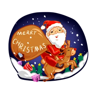 圣诞节平安夜冬季双旦设计圣诞装饰海报元素