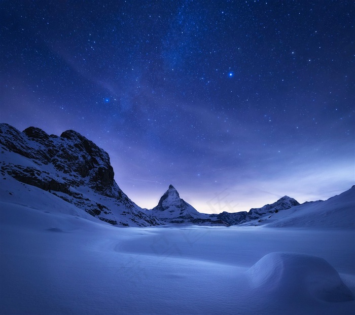 唯美星空背景风景图片
