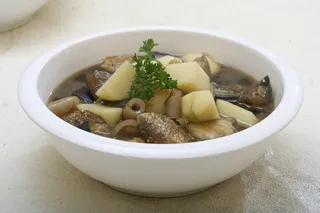 猪皮茄子炖土豆 18元 (1)