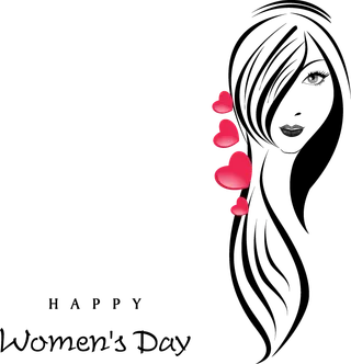 38妇女节三八女神女王粉色花朵玫瑰艺术字设计png免抠ps素材