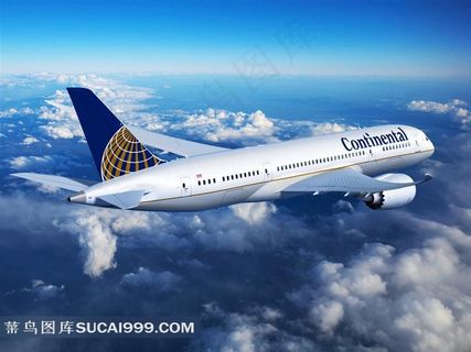 航空公司客机摄影图片