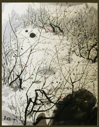 吴冠中中国画遗忘的雪