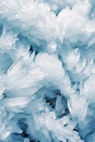 雪花冰花蓝色清新背景