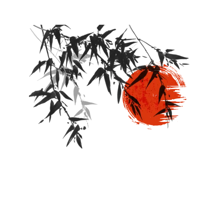 竹子水墨画中国风国画墨水书法竹子画