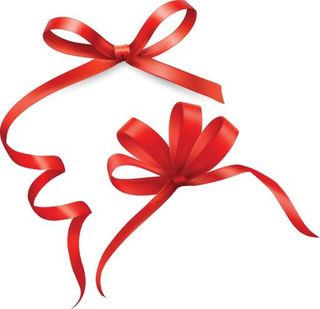 红丝带蝴蝶结 PNG免抠