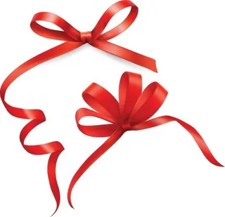 红丝带蝴蝶结 PNG免抠