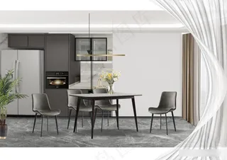 岩板餐桌椅组合