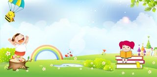 儿童节卡通展板