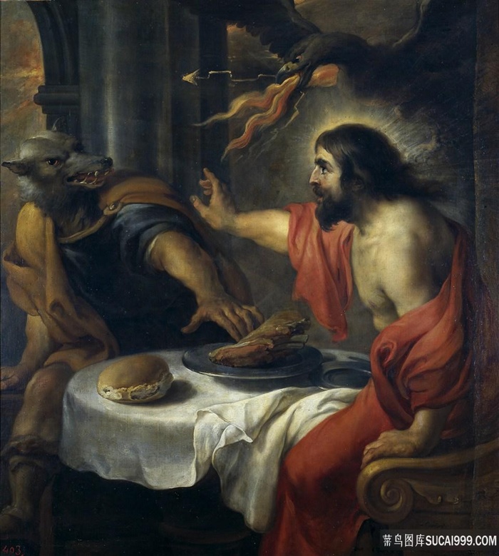 餐桌人物油画图片