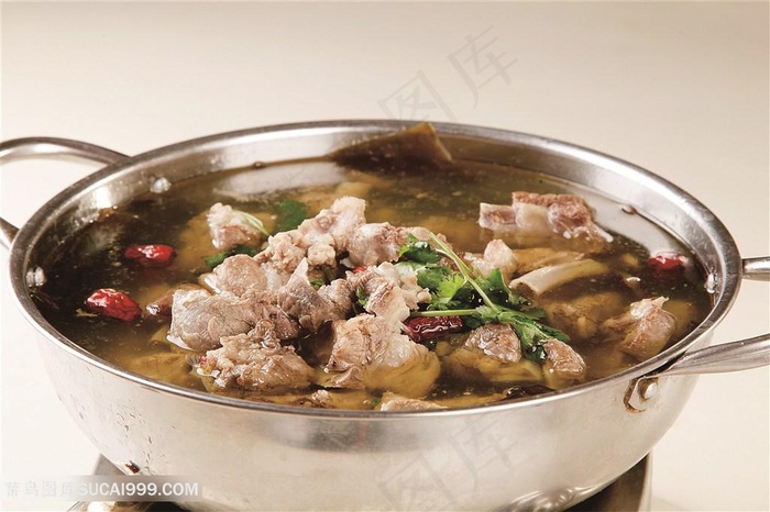 排骨炖海带传统餐饮美食高清菜谱用图摄影