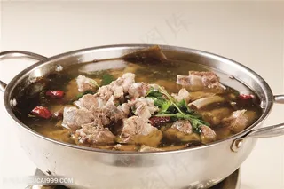 排骨炖海带传统餐饮美食高清菜谱用图摄影