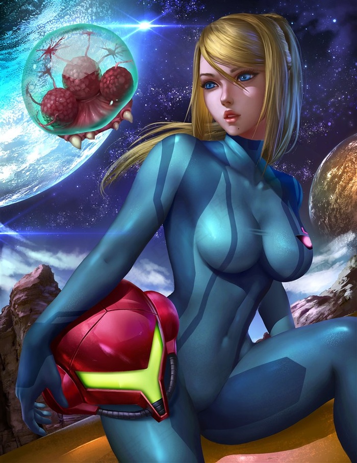 科幻画动漫美女卡通图片