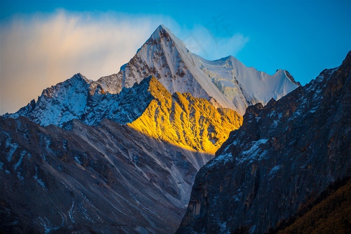 四川稻城亚丁风景素材