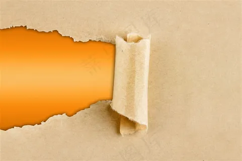 撕开的牛皮纸背景高清图片