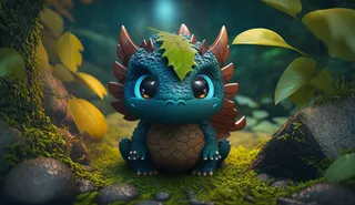 可爱小龙，大眼睛，梦幻，综合使用