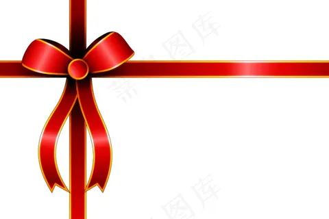 红色蝴蝶结背景图片
