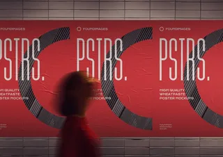 高端户外海报样机