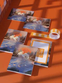 唯美国潮风中式相片照片智能贴图样机