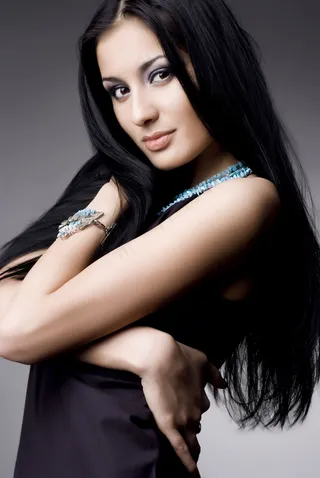 黑发美女素材图片下载