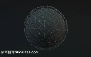 由节点组成包围的球体静态图片