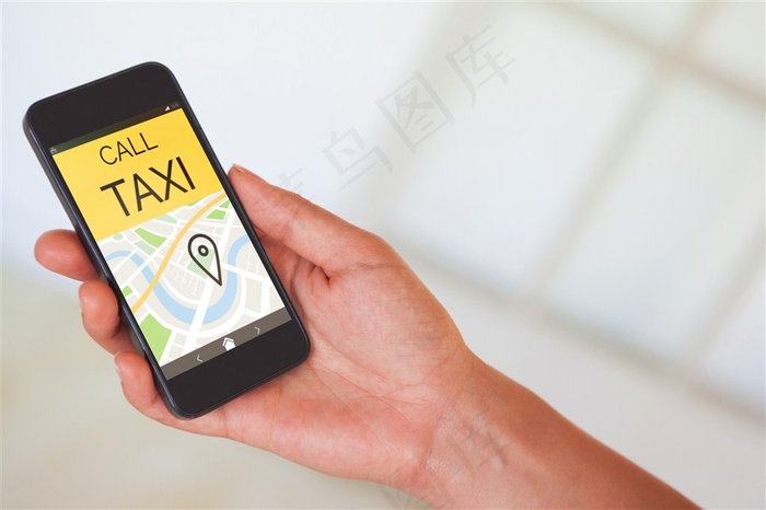 正在打车的手机