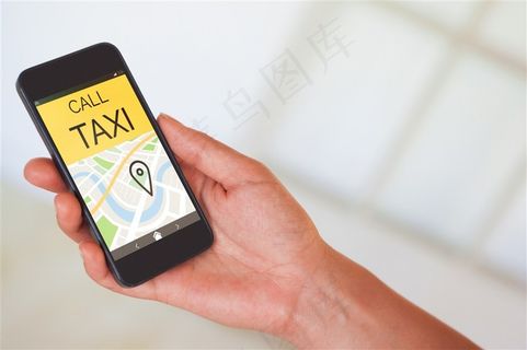 正在打车的手机