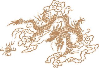 传统中国风古典宫廷龙凤吉祥喜庆图案图腾纹样矢量图设计素材