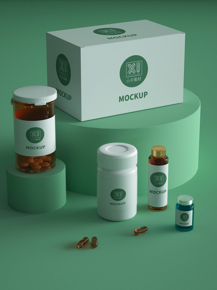 包装智能贴图样机VI效果PSD素材