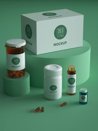 包装智能贴图样机VI效果PSD素材