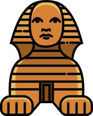 吉萨大狮身人面像 PNG免抠