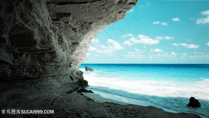 海边海岛风景画壁纸