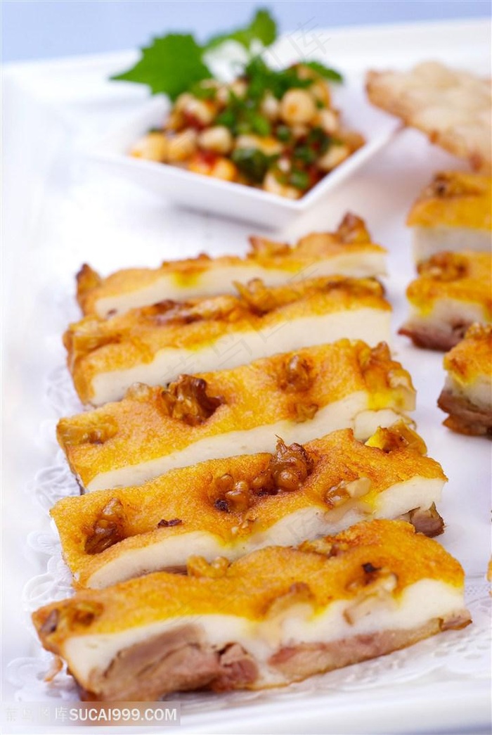 川桃仁鸭方中华美食摄影图