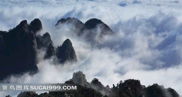 安徽黄山云海风景图片