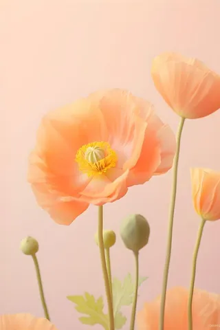 鲜花粉色唯美意境摄影