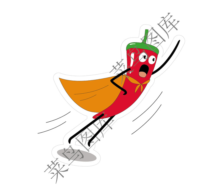 辣椒超人矢量图