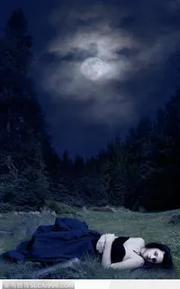 暮光之城之三：新月电影剧照--夜空下的美女