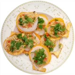 上汤蒸蒜蓉剁椒葱花香菜粉丝扇贝免抠元素