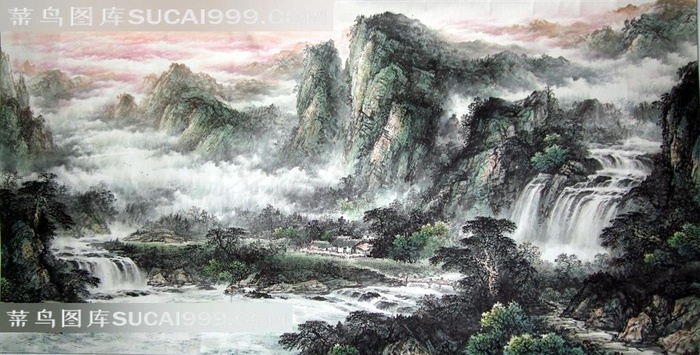 山水风景艺术图片