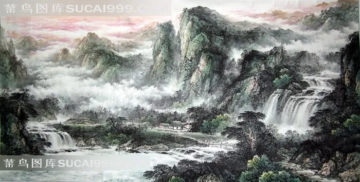 山水风景艺术图片